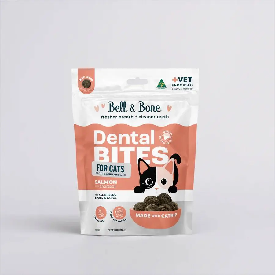 Bell n bone 澳洲天然潔齒粒-三文魚活性碳 80g